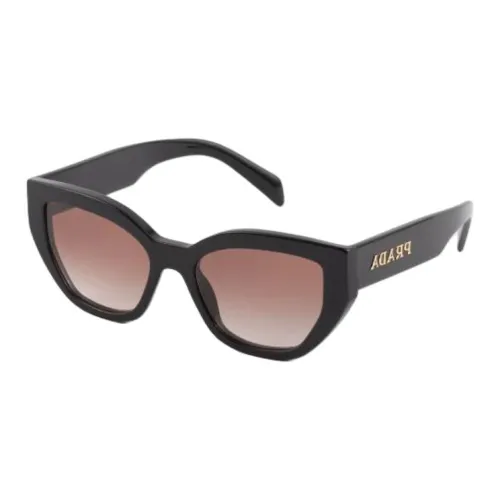 PRADA Нерегулярная форма Солнцезащитные очки Женские Черный