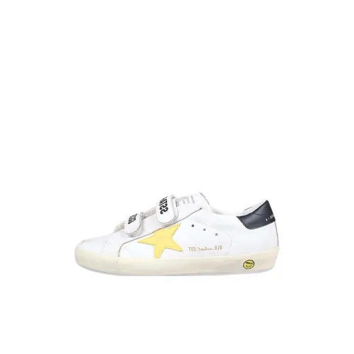 Golden Goose Old School Детские Скейтбординги Низкий Топ Белый Kids