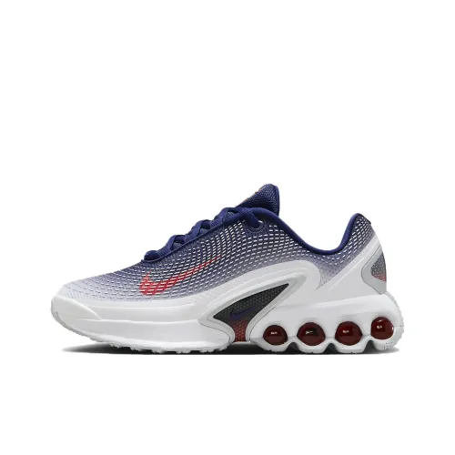 Nike Air Max Dn Детская беговая обувь Низкий топ Синий Белый Для школьников