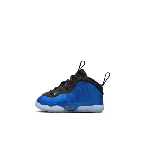 nike Little Posite One Slip-Resistant Низкий Топ Обувь для малышей Синий Белый Черный Infant и Toddler