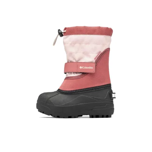 Columbia Powderbug Plus 2 Водонепроницаемый и Теплый Детские ботинки для колена Розовые для детей 3-7 лет