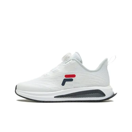 FILA KIDS BOA Slip-resistant и дышащий низкий топ детские тренировочные кроссовки белый