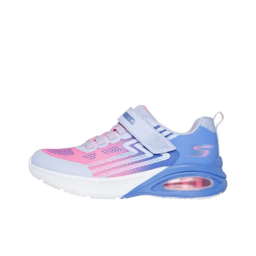 Skechers MICROSPEC Ma Low Топ Детские беговые кроссовки Синие Розовые Подростки