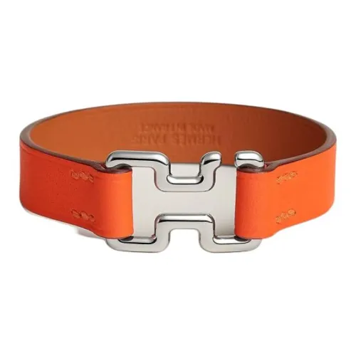 HERMES Браслеты из нержавеющей стали Унисекс Оранжевый