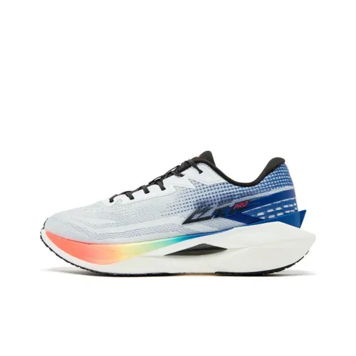 QIAODAN Flying Shadow PRO противоскользящий устойчивый к истиранию низкий топ углеродная плита беговые кроссовки мужской белый синий