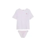 Комплект (Фиолетовый Шепот Цветочный с принтом W/Цветочный г/Фиолетовый)