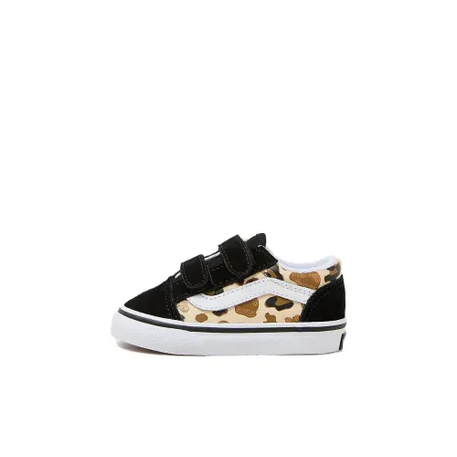 Vans Old Skool Collection Низкие кеды для малышей Черные Infant и Toddler