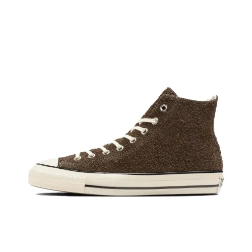 Конверс All Star Slip-Resistant Abrasion-Resistant High Top Skateboard Shoes Unisex Brown