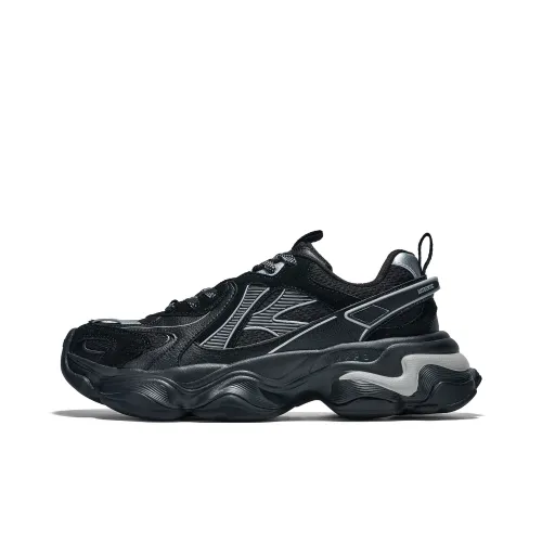 KAPPA Шорты Устойчивые к истиранию Низкий Топ Беговые кроссовки Унисекс Черный