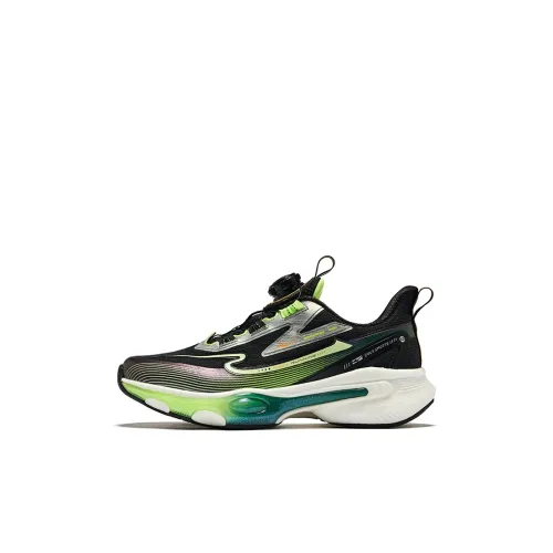 ERKE KIDS Низкий топ Детская беговая обувь Неоновый зеленый Детский