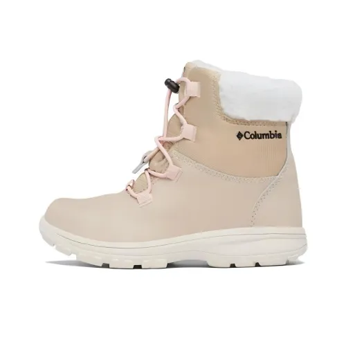 Columbia Moritza Водонепроницаемый И Износостойкий Crew Детские ботинки Светло-коричневый Розовый Подростки