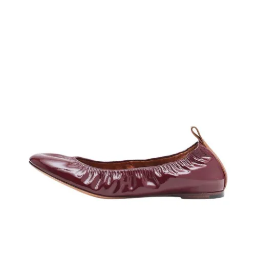 Lanvin Женские повседневные туфли, бургундский цвет, женские