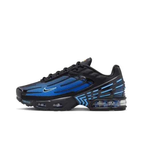 Nike Air Max Plus Устойчивый к истиранию Низкий Топ Детские Баскетбольные Кроссовки Синий Подростки