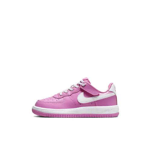 Nike Air Force 1 Slip Resistant Abrasion Resistant Kids Lifestyle Shoes Розово-белый для детей 3-7 лет