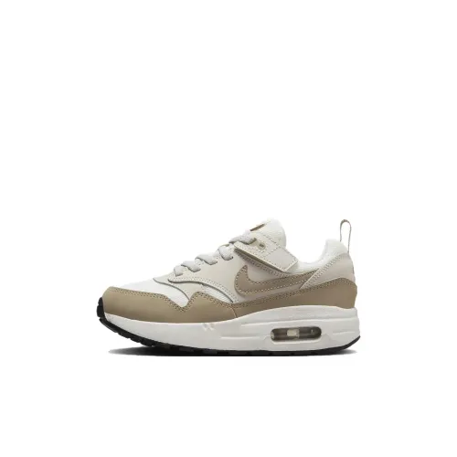 Nike Air Max 1 Low Топ KIDS Lifestyle Shoes Белый-коричневый Детские 3-7 лет