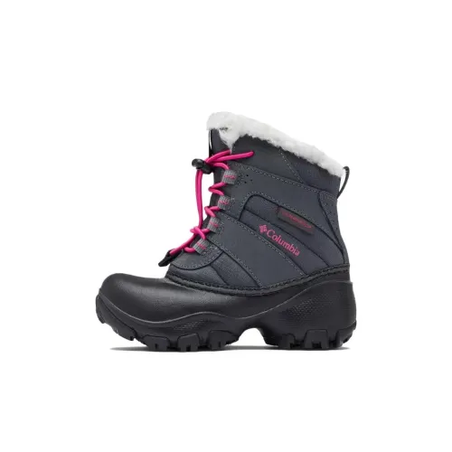 Columbia Rope Tow Водонепроницаемый И Теплый Crew Детские ботинки Серо-розовый Children Возраст 3-7 лет