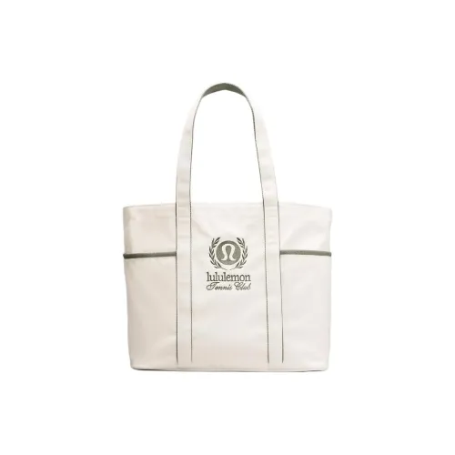 lululemon Холст Тоут Сумка Сумка для покупок Сумка Обычная Унисекс Натуральный Серый Эвкалиптовый