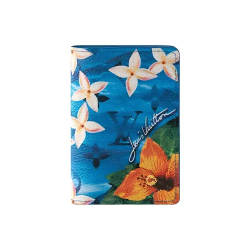 LOUIS VUITTON Кожа Кошелек Мужской Синий и Многоцветный