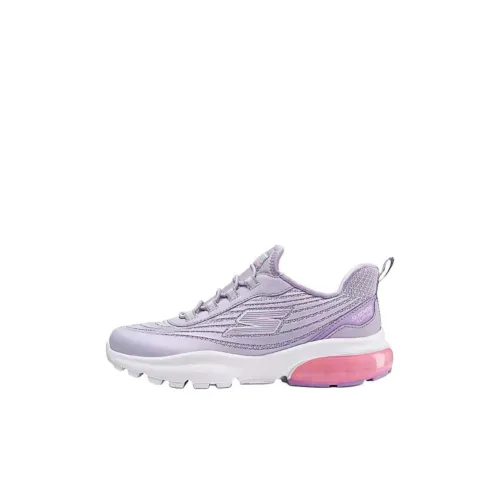 Skechers Kids Slip-resistant Abrasion-resistant Low Top Kids Lifestyle Shoes Lavender Kids Skechers Kids Скользящий устойчивый к истиранию низкий верх детская обувь для повседневной носки лаванда детский
