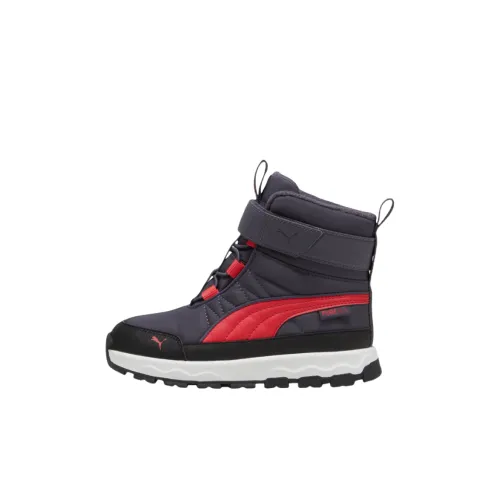 PUMA EVOLVE Детские утепленные сапоги Серый Красный Kids
