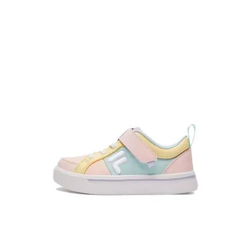 FILA KIDS POP Противоскользящий Легкий Амортизация Низкий Топ Детские Лайфстайл Обувь Розовый Дети Возраст 3-7 лет