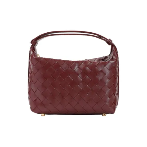 Bottega Veneta Intrecciato Кожа Одно плечо Сумка Мини Женская Красная