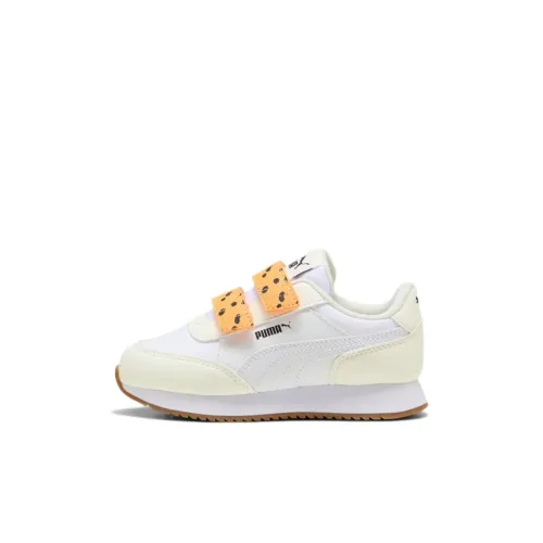 PUMA Match Детская Повседневная Обувь Низкий Верх Белый/Оранжевый Kids