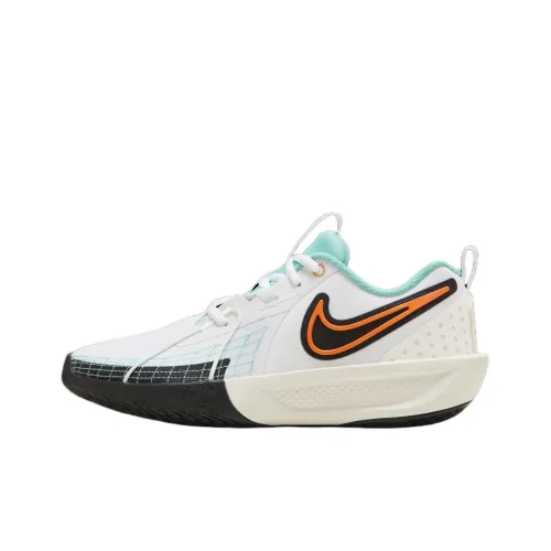Nike G.T. Cut 3 Slip-Resistant Амортизация с Отскоком Низкие Баскетбольные Кроссовки Белые