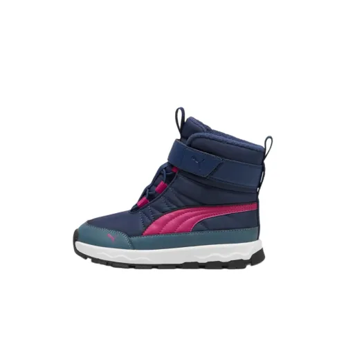 PUMA EVOLVE Детские утепленные сапоги High Top Персидский синий Пурпурный Розовый Лустер Kids