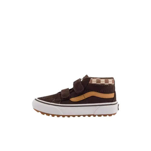 Vans Детские Скейтбординги High Top Темно-Коричневый Для Детей дошкольного возраста