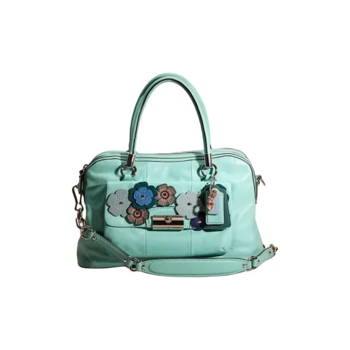 COACH Kristin Кожа Одно плечо Сумка Большая Женская Бирюзовая