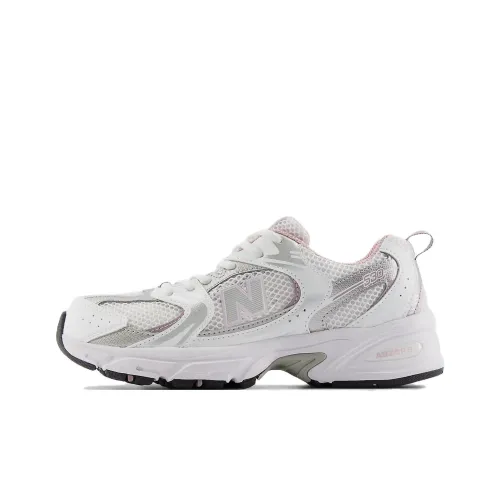 New Balance NB 530 Детские беговые кроссовки Низкий верх Белый и Medieval Розовый Унисекс