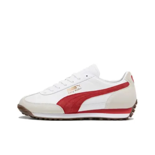 PUMA Easy Rider Износостойкий Низкий Топ Повседневная Обувь Унисекс Белый Красный