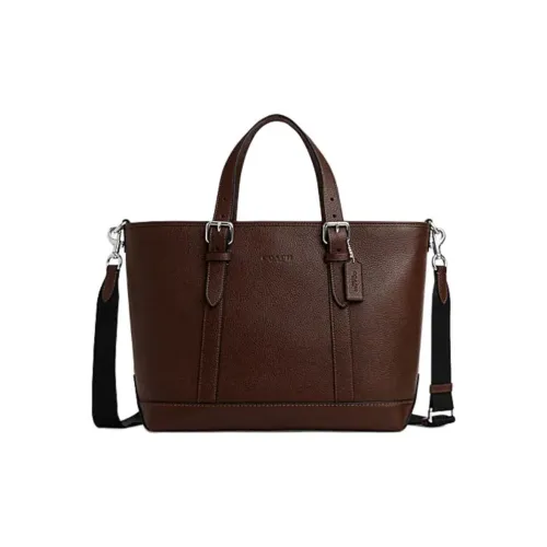 COACH Коровья кожа Тоут Сумка Сумка для покупок Сумка через плечо Сумка Большая Унисекс