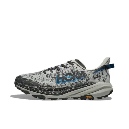 HOKA ONE ONE SPEEDGOAT 6 Амортизация Противоскользящие Низкий Отскок Низкий Топ Беговые кроссовки Мужские Серые