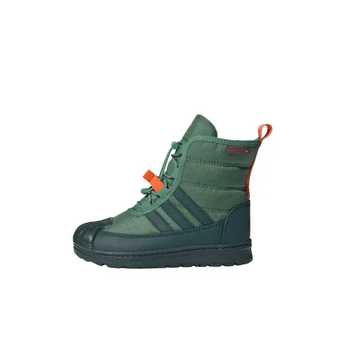 Adidas Originals SUPERSTAR 360 2,0 Детские утепленные сапоги Pre Owned Зеленый/Минеральный зеленый/Апельсин Kids