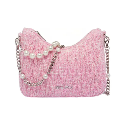 MIU MIU Matelassé Мягкая овечья кожа сумка через плечо сумка женская розовая