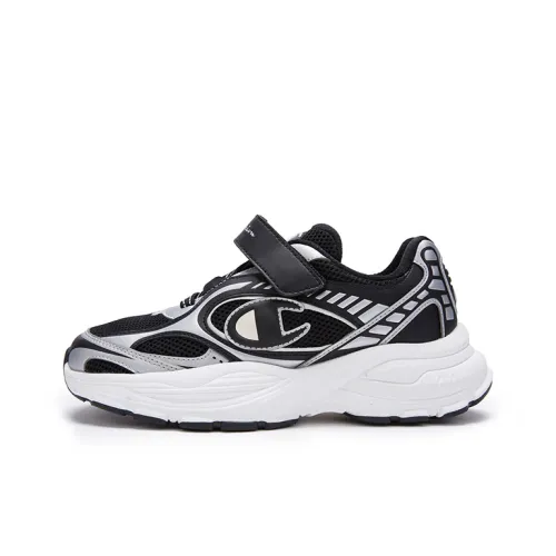 Champion Kids Slip-resistant Abrasion-resistant Low Top Kids Lifestyle Shoes Black Kids Champion Kids Slip-resistant Abrasion-resistant Низкий Топ Детские Лайфстайл Обувь Черный Детский