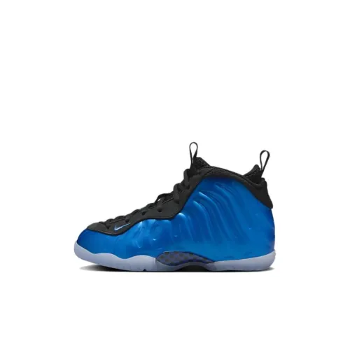Nike Little Posite One MID Топ Детские Баскетбольные Кроссовки Синий Детские Возраст 3-7 Лет