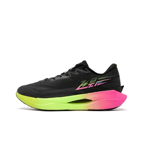 QIAODAN Flying Shadow PRO Беговые кроссовки Низкий Топ Черный/Электронный Зеленый Мужской