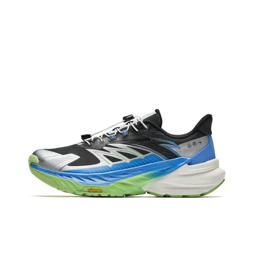 ANTA Explore the wilderness Противоскользящие Устойчивые к истиранию Низкий топ Беговые кроссовки Мужские Синий Черный Серый