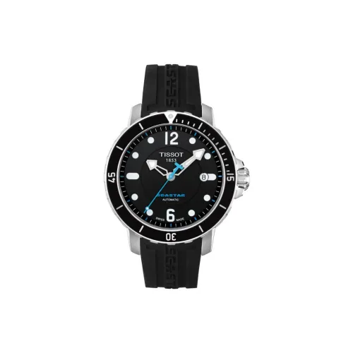 Tissot SEASTAR 1000 Collection Автоматический Механический Механизм Мужские Часы Часы 42 мм Черный Циферблат