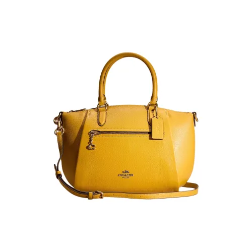 COACH Elise Галька Кожа Сумка через плечо Сумка Женская Льняная ткань