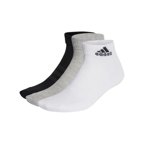 Adidas 3 шт Черный+Белый+Серый Унисекс Носки
