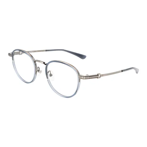 FERRAGAMO Титановый сплав Круглые Оправы для очков Унисекс