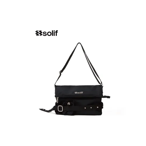 HASHTAGSOLIF Полиэстер Плечо Сумка Рюкзак Сумка через плечо Унисекс Черный