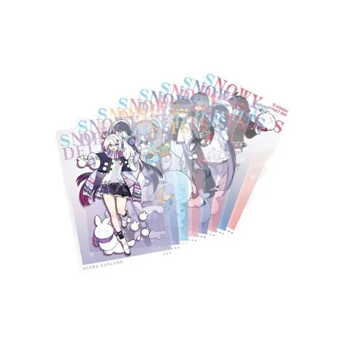 MIHOYO Kiana Silver Winter Fun Collection PET Набор открыток с аниме-тематикой