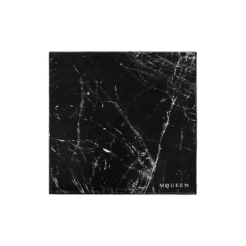 Alexander McQueen Cotton Knit Шарфы Мужской Черный