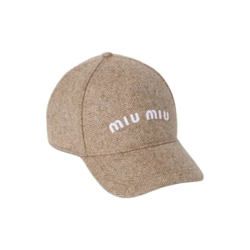 MIU MIU Шерсть Кепки Женские Хаки
