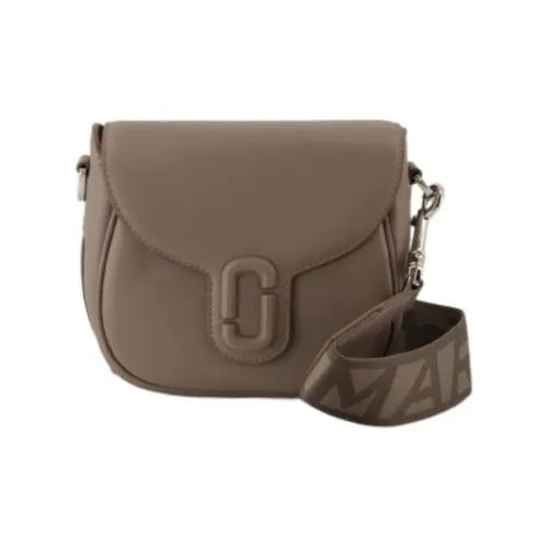 MARC JACOBS Гладкая кожа Седло Сумка Сумка через плечо Маленькая Женская Цементно-серый